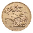 1890 Victoria Jubilee Head UK Full Sovereign Coin