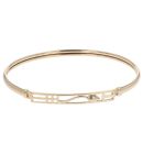 9ct Yellow Gold Rennie Mac Hinged Bangle