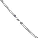 Silver Double Curb Chain 18"" By Icesia