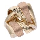 14ct Yellow And Rose Gold Woven Ring