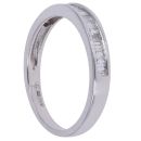 18ct White Gold 0.40ct Baguette Cut Diamond Half Eternity Ring