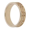9ct Yellow Gold Celtic Patterned Wedding Band 5.6mm