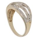 9ct Yellow Gold 0.10ct Diamond Fancy Ring