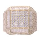 9ct Yellow Gold Cubic Zirconia Signet Ring