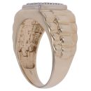9ct Yellow Gold 0.33ct Diamond Watch Style Signet Ring