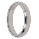 18ct White Gold Plain Wedding Band 4.2mm