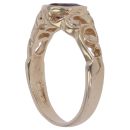 9ct Yellow Gold Garnet Single Stone Ring