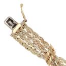 9ct Yellow Gold Twist Fancy Bracelet 7.5"
