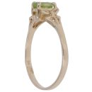 9ct Yellow Gold Peridot Butterfly Ring