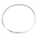 Silver Cubic Zirconia Crossover Bangle by Icesia