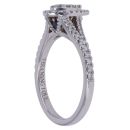 18ct White Gold 0.45ct Round Brilliant Cut Vera Wang Diamond Cluster Ring