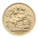 1911 George V Large Head UK Full Sovereign Coin