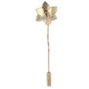 9ct Yellow and Rose Gold Daffodil Clogau Tie Pin