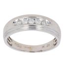 9ct White Gold 0.25ct Brilliant Cut Diamond Five Stone Ring