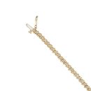 14ct Yellow Gold 0.80ct Brilliant Cut Diamond Bracelet 7"