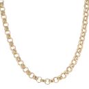 9ct Yellow Gold Patterned Belcher Chain 24"