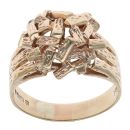 9ct Yellow Gold Patterned Knot Ring
