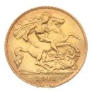 1911 George V Large Head UK Half Sovereign Coin