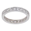 18ct White Gold Cubic Zirconia Full Eternity Ring