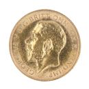 1912 George V Large Head UK Half Sovereign Coin