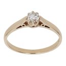 9ct Yellow Gold 0.25ct Brilliant Cut Diamond Solitaire Ring