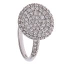 18ct White Gold 1.00ct Brilliant Cut Diamond Circle Cluster Ring