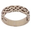 9ct Yellow Gold Half Celtic Ring