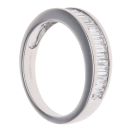 18ct White Gold 1.25ct Baguette Cut Diamond Half Eternity Ring