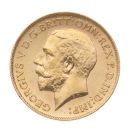 1911 George V  Large Head UK Half Sovereign Coin