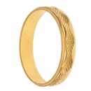 22ct Yellow Gold Patterned Ring