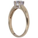 9ct Yellow Gold Cubic Zirconia Single Stone Ring