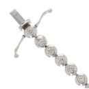 18ct White Gold 3.25ct Brilliant Cut Diamond Tennis Bracelet 7.5"