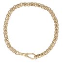 9ct Yellow Gold Rollerball Bracelet 8"
