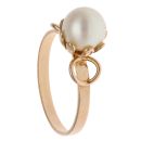 18ct Yellow Gold Pearl Single Stone Ring