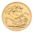 1914 George V Large Head UK Full Sovereign Coin
