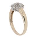 9ct Yellow Gold 0.25ct Brilliant Cut Diamond Cluster Ring