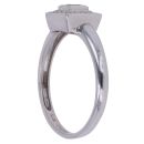 18ct White Gold 0.10ct Single Cut Diamond and Sapphire Cluster Ring