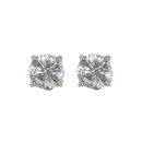 14ct White Gold 0.80ct Brilliant Cut Diamond Stud Earrings