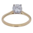 18ct Yellow Gold 1.00ct Brilliant Cut Diamond Solitaire Ring