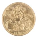 1926 George V Large Head South Africa Full Sovereign Coin