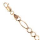 9ct Yellow Gold Figaro Bracelet 7"