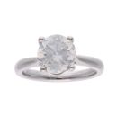 18ct White Gold 3.00ct Diamond Solitaire Ring