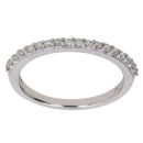 18ct White Gold 0.25ct Brilliant Cut Diamond Half Eternity Ring
