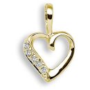 9ct Yellow Gold 0.025ct Diamond Pendant