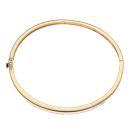 18ct Yellow Gold 2.00ct Princess Cut Diamond Bangle