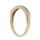 9ct Yellow and White Gold 0.20ct Brilliant Cut Diamond Half Eternity Ring