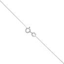 9ct White Gold Multi-Gemstone Pendant And Chain 18"