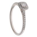9ct White Gold 0.25ct Brilliant Cut Diamond Cluster Ring