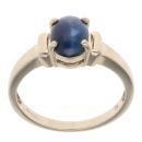 9ct Yellow Gold Sapphire Cabochon Single Stone Ring