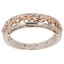18ct White And Rose Gold 0.15ct Diamond Vine Of Life Clogau Ring